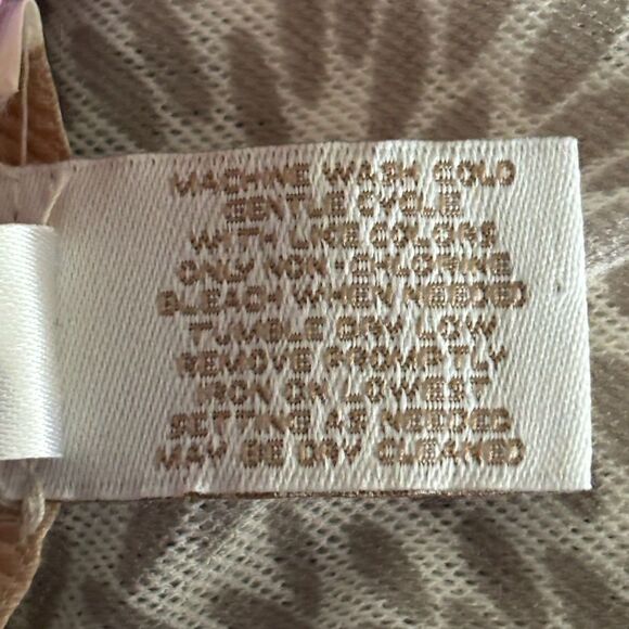 Chino's Gray/White Ruffle Sleeveless Nylon Chino's Size 1 (Med. 8) Lined Tank #D - Picture 5 of 5